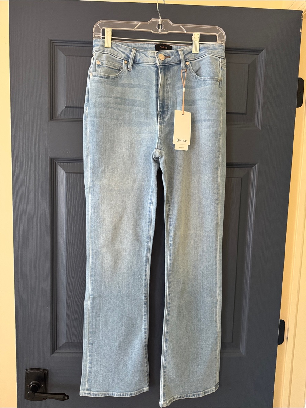 Quince Light Wash Wide-Leg Jeans